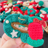 Women Cartoon Snowman Elk Hair Clip